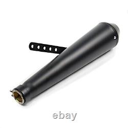 Exhaust Cafe Racer Cone for Moto Guzzi V7 Racer/ Special/ Stone black