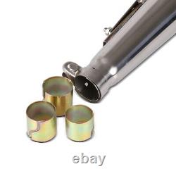 Exhaust Muffler Forge E for Cafe Racer Scrambler and Chopper stainless steel