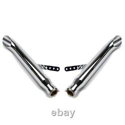 Set 2x Exhaust / Muffler Turn Out for Chopper Custombikes Caferacer TO3