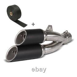 Set exhaust muffler + exhaust wrap for Kawasaki Versys 1000 / 650 SA6